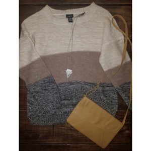 Color blocked sweater